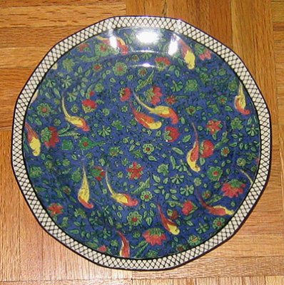 Royal Doulton Persian chintz plate, D4031, blue, large