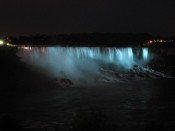 Niagara Falls (Bridal Veil) at night