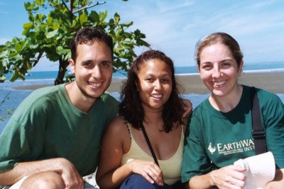 on the beach in Quepos