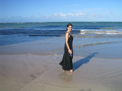 strolling on the beach in San Juan (an unplanned and unfortunate stop)