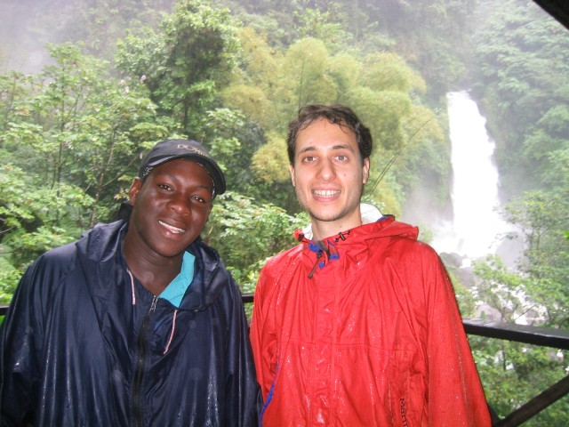 Ron and Jackson, our guide to Trafalgar Falls