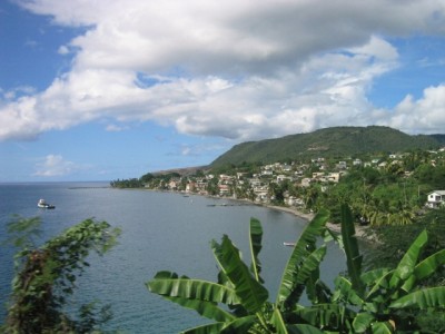 view of coastal village