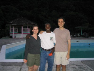 Cyrille and us at the end of our botany tour