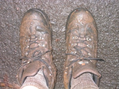 ...but my boots didn't fare as well...