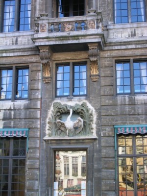 architectural detail in Brussels' Grand-Place