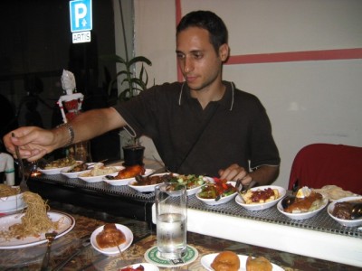 indonesian rijsttafel (rice table)
