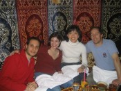 dinner with new friends and old, at Marrakesh (in Belltown)