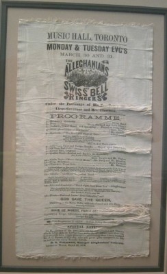 Alleghanians programme, March 28, 1874