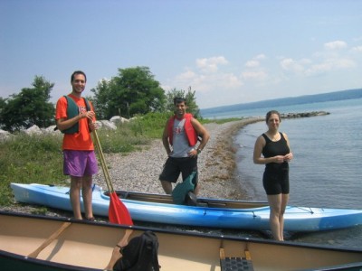 preparing to set sail on Lake Seneca