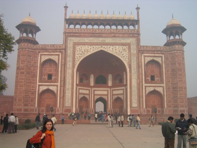 gate of the Taj Mahal, Agra