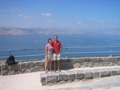 at Mitzpah HaShalom (Peace Vista), overlooking the Kinneret (Sea of Galilee)