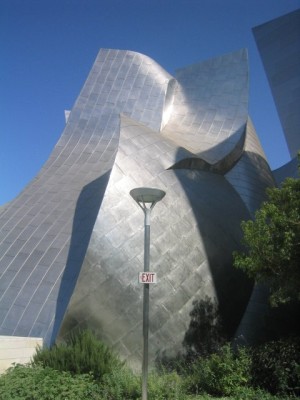 on top of Disney Hall