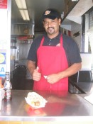 an afternoon snack at jody maroni's sausage kingdom