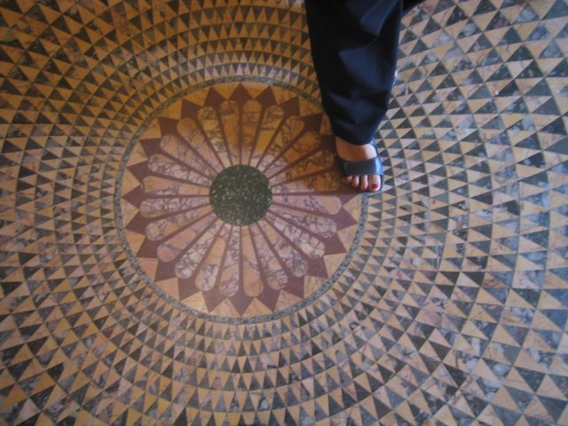 gorgeous mosaic floor at the Getty Villa