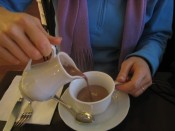 hot chocolate at Jean Paul Hevin (our favorite H.C.)