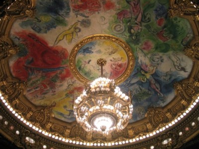 Chagall's ceiling at the Paris Opera House