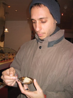 a white truffle sampling at Fauchon