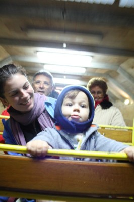 Train through Postojna cave