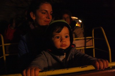 Train through Postojna cave