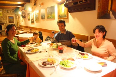 Dinner at Skerlj farm, Tomaj