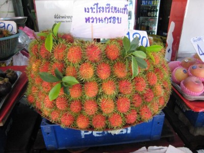 rambutans on display