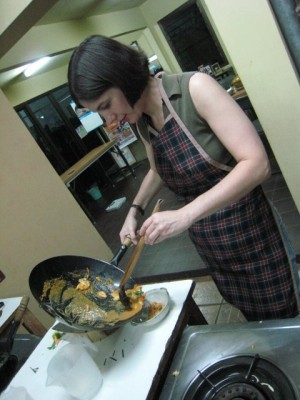 preparing Penang curry