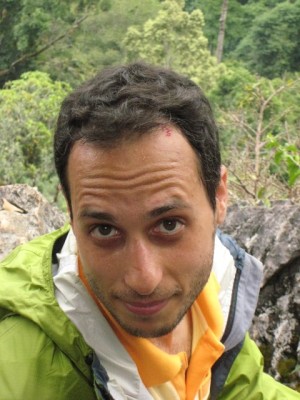 I cut my head open on a viciously thorned tree (see below)