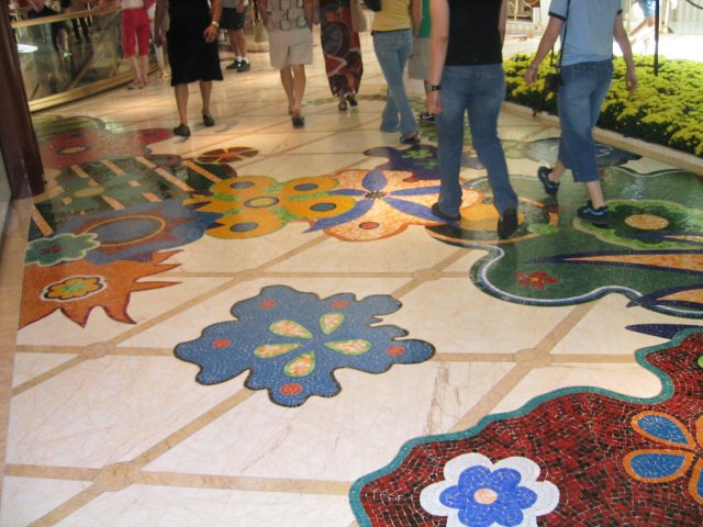 mosaic floor of the Wynn
