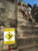 "Warning!!! Climbing At Your Risk"